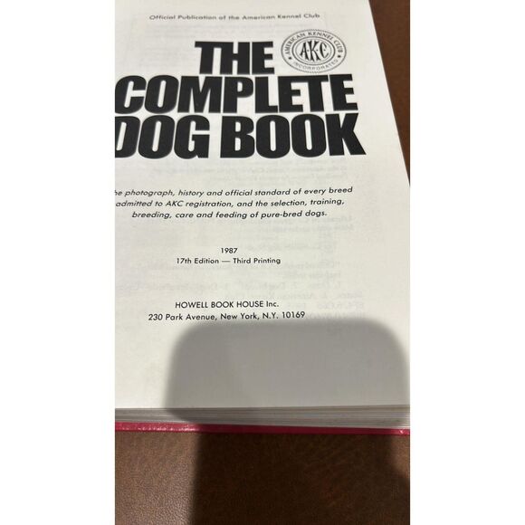 American Kennel Club  The Complete Dog Book 17th  Edition - Picture 2 of 5